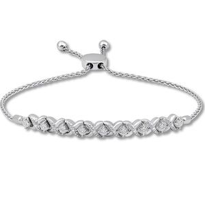 Kay Jewlers’ Diamond Bolo Bracelet Sterling Silver